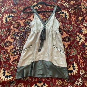 Cute early 2000s mini shiny dress